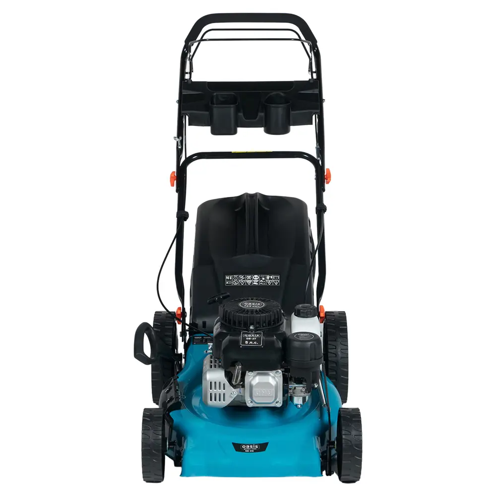 Фото 4 Газонокосилка бензиновая самоходная Oasis Garden Tools GB-27 5 л.с. 46 см Фото 4 Газонокосилка бензиновая самоходная Oasis Garden Tools GB-27 5 л.с. 46 см