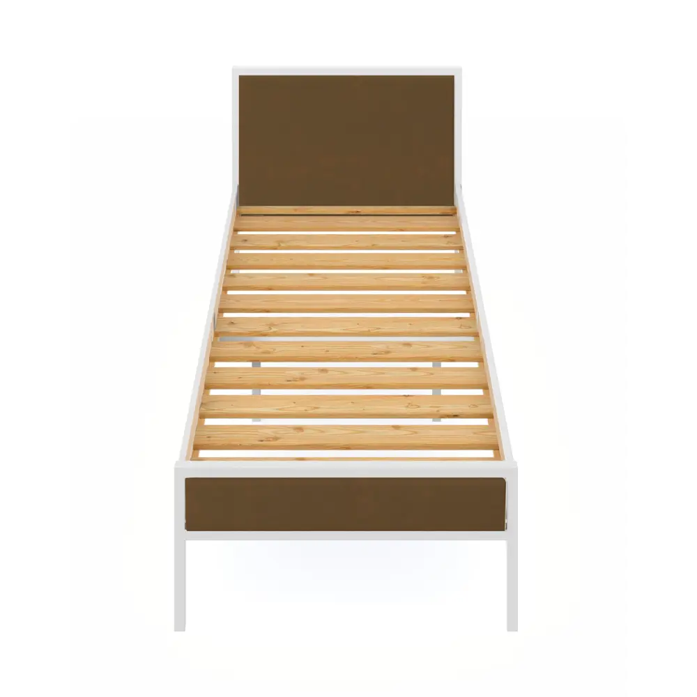 Фото 4 Кровать Solarius KOMP80loft-obiv-rs9-white Кровать Лофт Компакт реечное 85 x 89 x 206 см дсп цвет коричневый/белый Фото 4 Кровать Solarius KOMP80loft-obiv-rs9-white Кровать Лофт Компакт реечное 85 x 89 x 206 см дсп цвет коричневый/белый