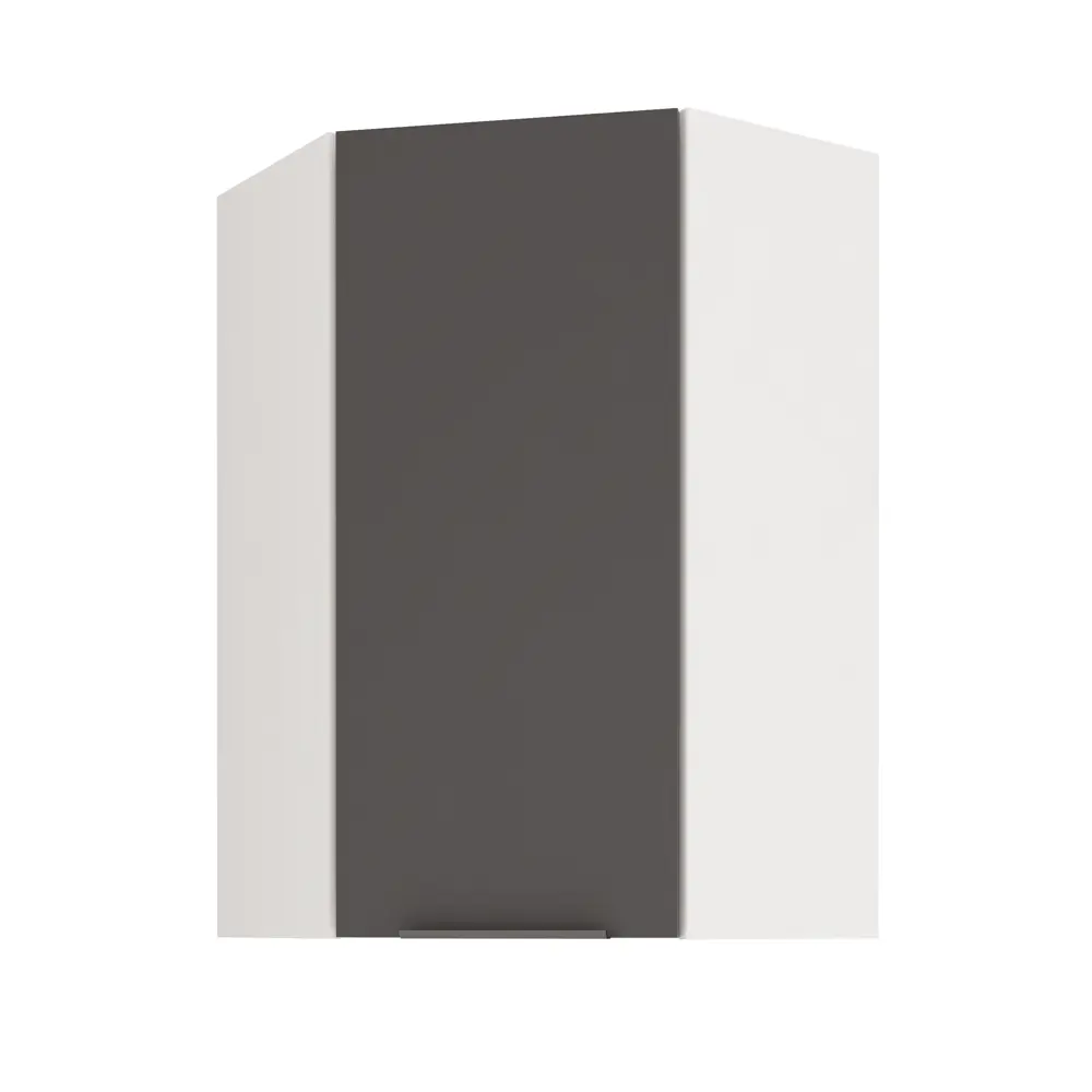 Фото 2 Кухонный модуль навесной угловой Beneli COLOR распашной высокий Черный графит/Белый 60х60х96 см 1 шт. Фото 2 Кухонный модуль навесной угловой Beneli COLOR распашной высокий Черный графит/Белый 60х60х96 см 1 шт.