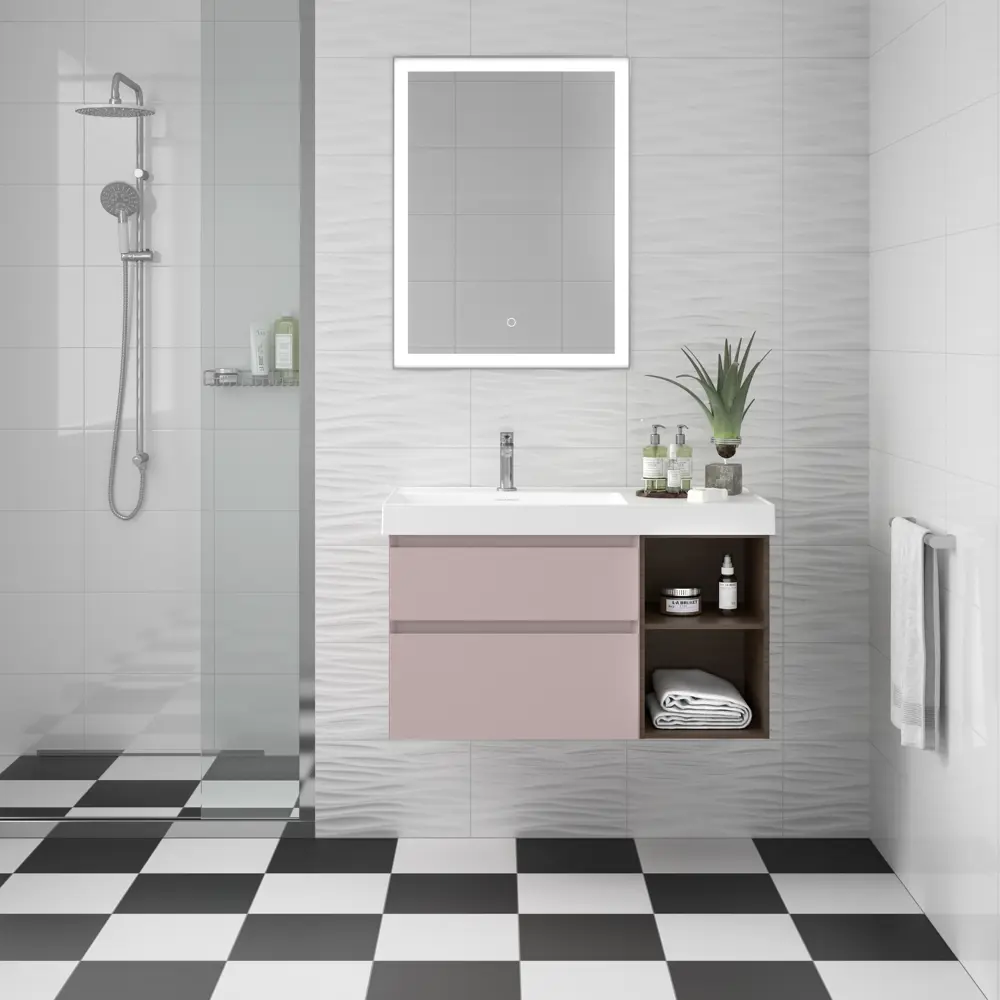 Фото 5 Плитка настенная Kreaforta Вега 3D 25x40 см 0.9 м² глянцевая цвет белый Фото 5 Плитка настенная Kreaforta Вега 3D 25x40 см 0.9 м² глянцевая цвет белый