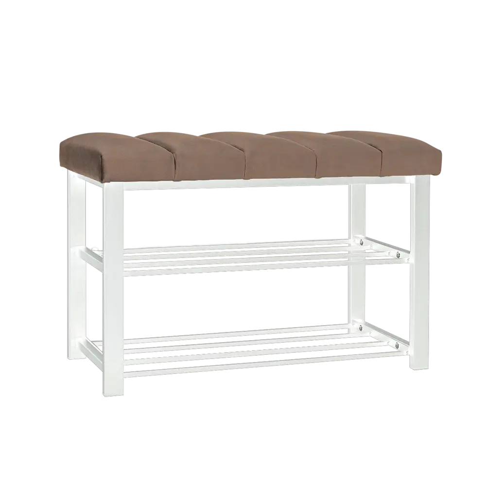 Фото Подставка для обуви Alisa lavoro 154686205 86x51x35 см 2 полки металл цвет бежевый Фото Подставка для обуви Alisa lavoro 154686205 86x51x35 см 2 полки металл цвет бежевый