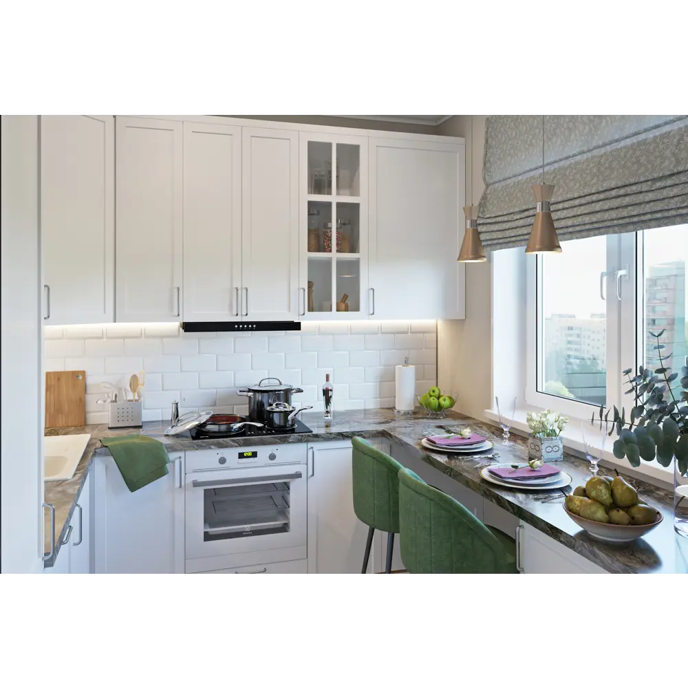 Фото 16 Фасад-витрина кухонного шкафа Ньюпорт 39.7x76.5 см KONSENSA МДФ цвет белый Фото 16 Фасад-витрина кухонного шкафа Ньюпорт 39.7x76.5 см KONSENSA МДФ цвет белый