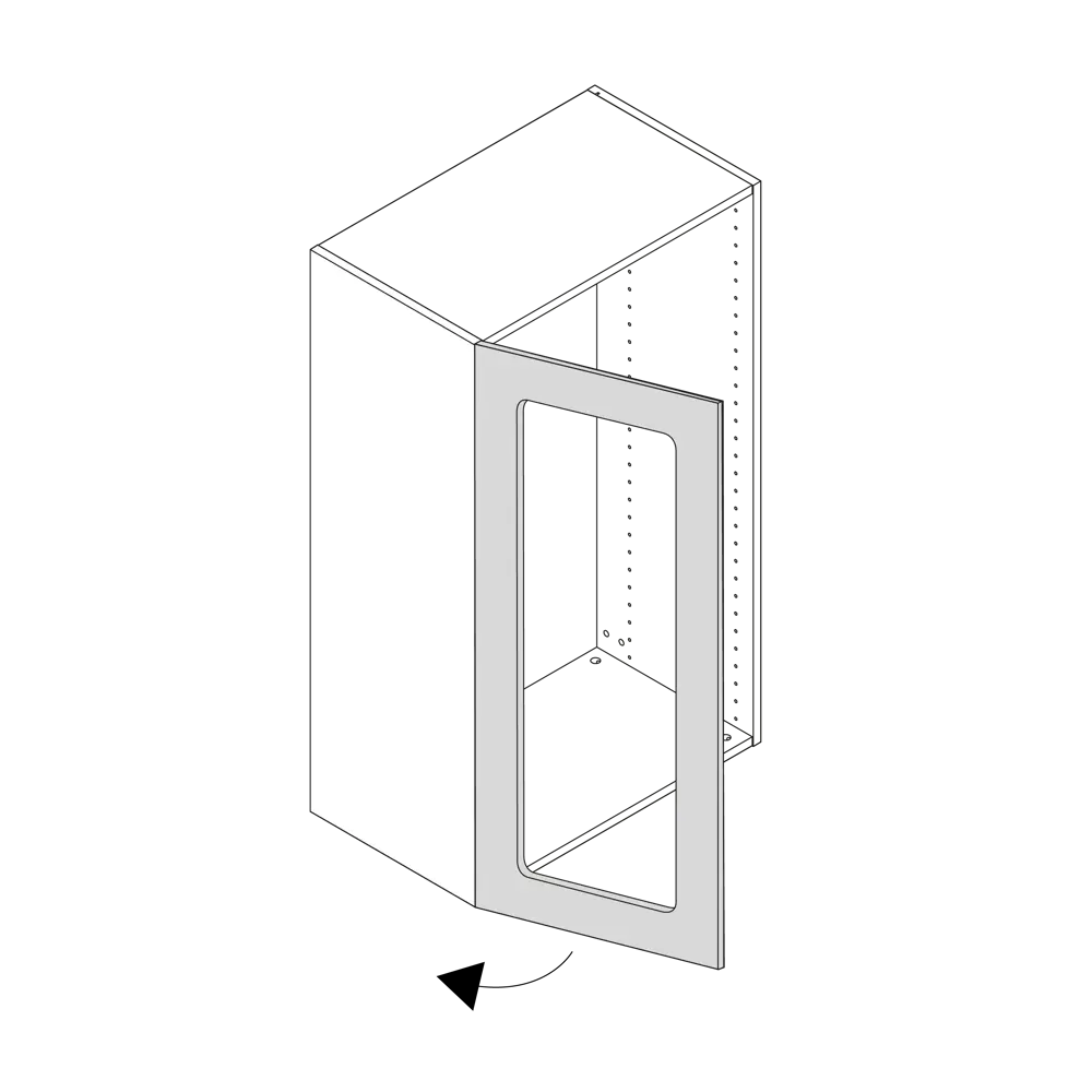 Фото 18 Фасад-витрина кухонного шкафа Ньюпорт 39.7x76.5 см KONSENSA МДФ цвет белый Фото 18 Фасад-витрина кухонного шкафа Ньюпорт 39.7x76.5 см KONSENSA МДФ цвет белый