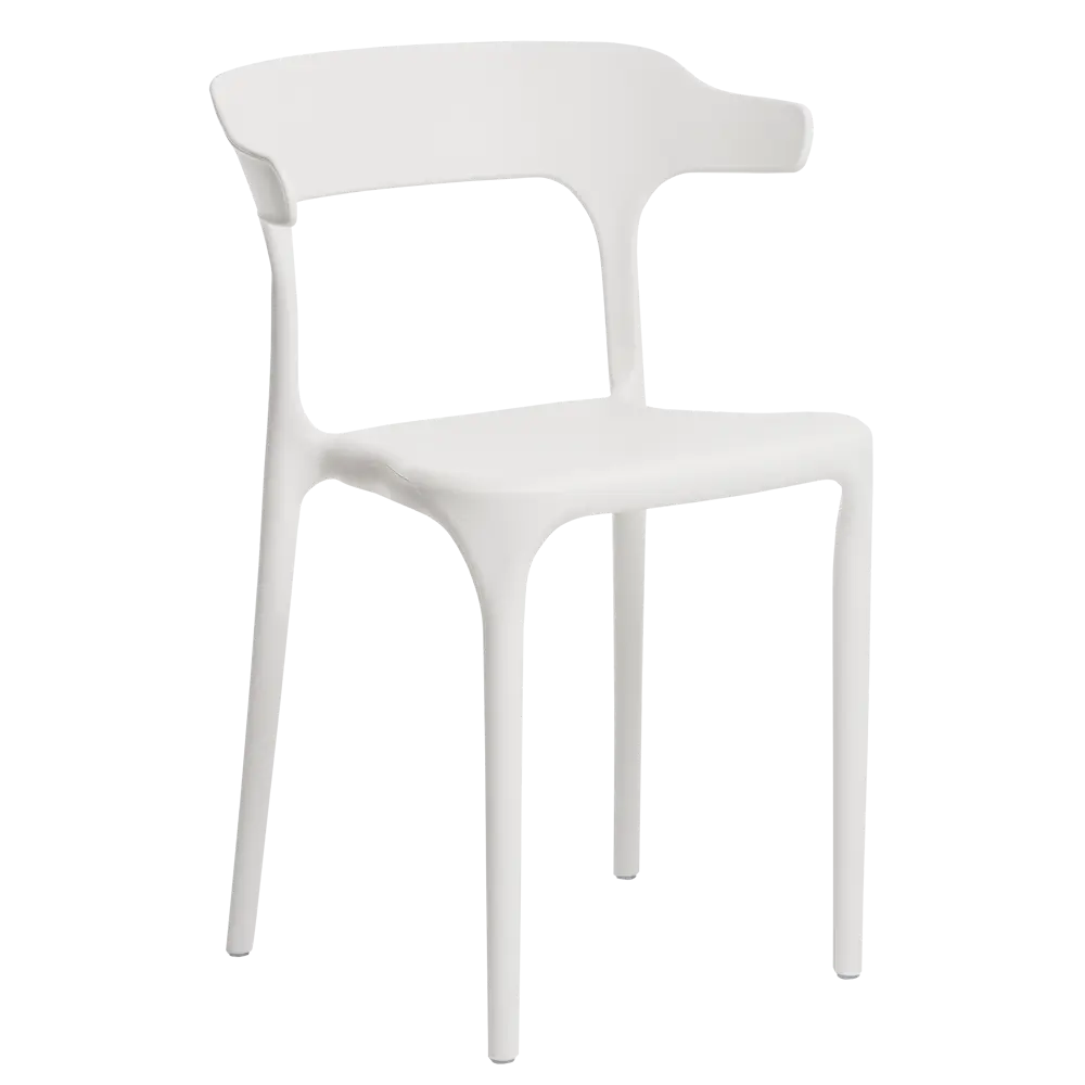 Фото 2 Кухонный стул Treet Roero 48x74x46.5 см каркас пластик спинка полипропилен цвет белый Фото 2 Кухонный стул Treet Roero 48x74x46.5 см каркас пластик спинка полипропилен цвет белый
