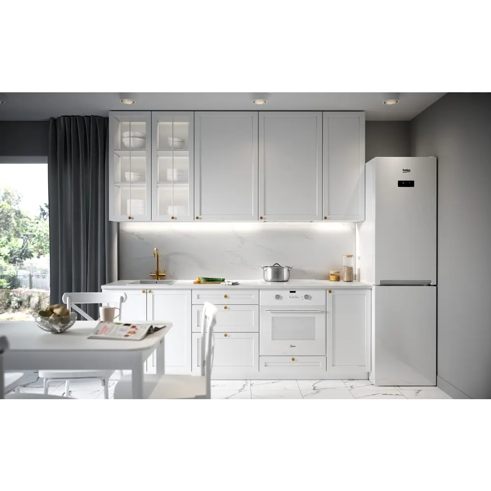 Фото 5 Фасад кухонного шкафа Ньюпорт 29.7x76.5 см KONSENSA МДФ цвет белый Фото 5 Фасад кухонного шкафа Ньюпорт 29.7x76.5 см KONSENSA МДФ цвет белый