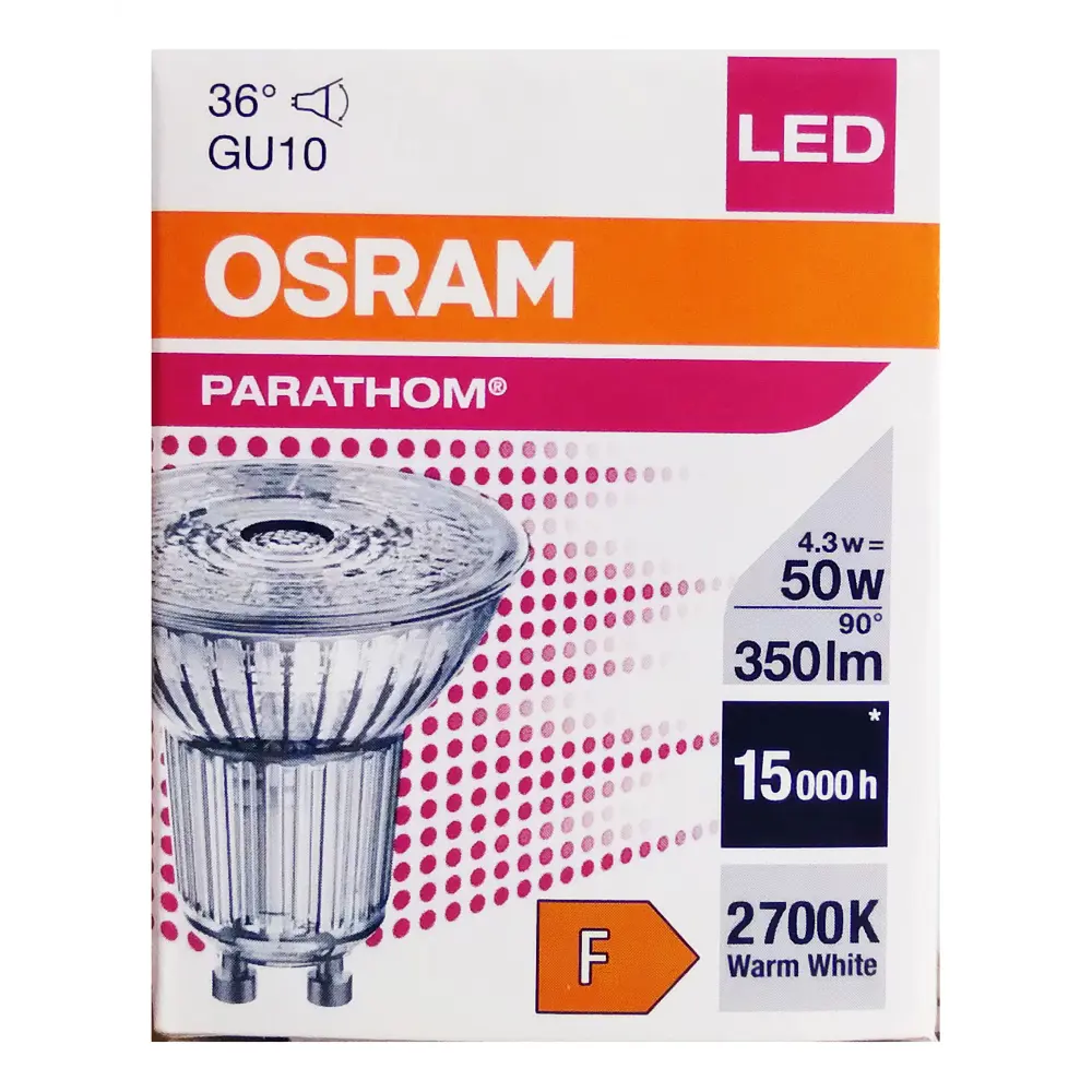 Фото Набор ламп светодиодных Osram 4058075608153-5 GU10 220-240 В 4.3 Вт спот 350 Лм теплый белый (желтый) свет 5 шт Фото Набор ламп светодиодных Osram 4058075608153-5 GU10 220-240 В 4.3 Вт спот 350 Лм теплый белый (желтый) свет 5 шт