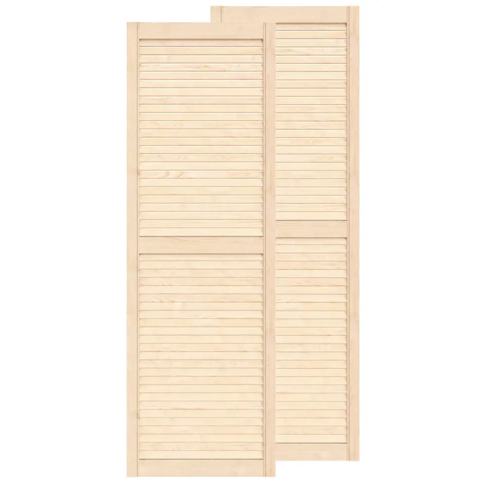 Фото Двери жалюзийные деревянные Timber&Style 1315х494х19мм сосна Экстра 2шт Фото Двери жалюзийные деревянные Timber&Style 1315х494х19мм сосна Экстра 2шт