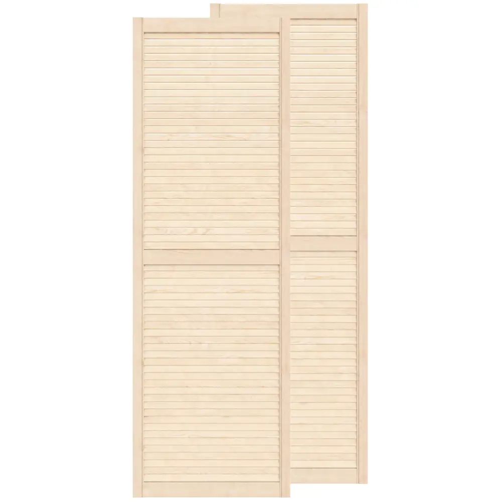 Фото Двери жалюзийные деревянные Timber&Style 1615х544х20мм сосна Экстра 2шт Фото Двери жалюзийные деревянные Timber&Style 1615х544х20мм сосна Экстра 2шт