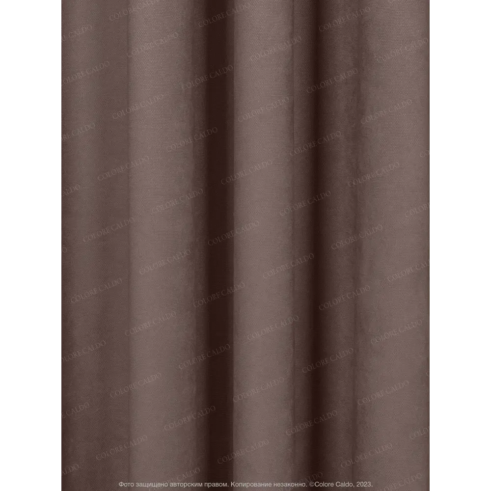 Фото 5 Комплект штор на шторной ленте блэкаут Colore Caldo 6054-1/Какао, 300x300 см Фото 5 Комплект штор на шторной ленте блэкаут Colore Caldo 6054-1/Какао, 300x300 см