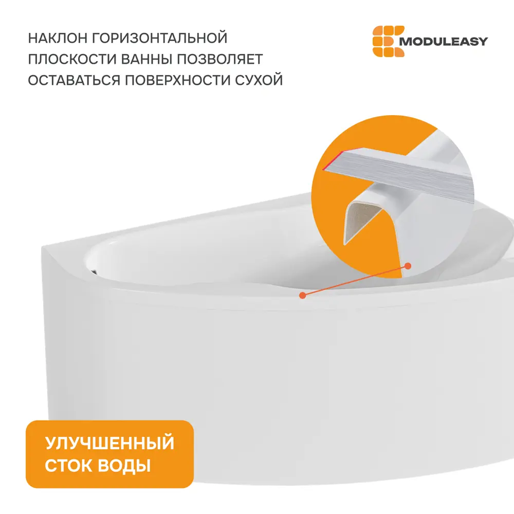Фото 5 Прямоугольная ванна Moduleasy ELEN 01пэй1490пкс2+ акрил 140х90см Фото 5 Прямоугольная ванна Moduleasy ELEN 01пэй1490пкс2+ акрил 140х90см