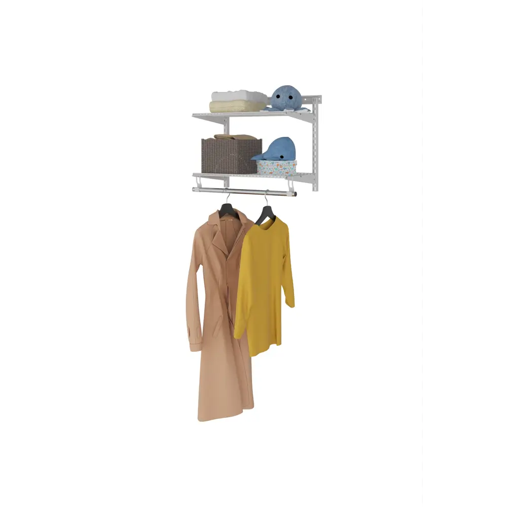 Фото Гардеробная система Практик home Basic G60 350x530x35 см цвет белый Фото Гардеробная система Практик home Basic G60 350x530x35 см цвет белый