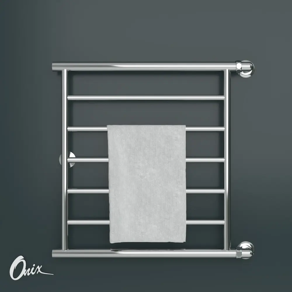 Фото 2 Полотенцесушитель водяной лестница Onix Sirius Turn Right 60x60 см 3/4" нержавеющая сталь цвет хром Фото 2 Полотенцесушитель водяной лестница Onix Sirius Turn Right 60x60 см 3/4" нержавеющая сталь цвет хром