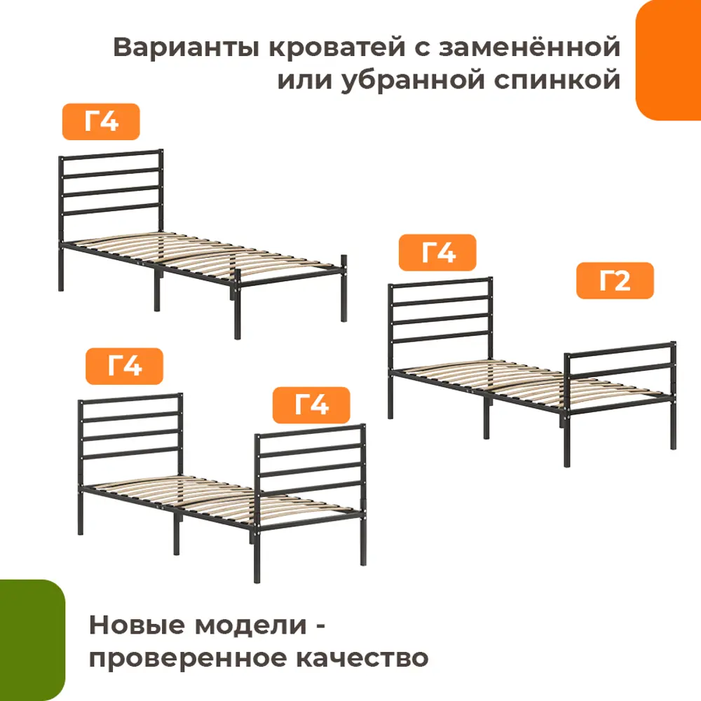 Фото 4 Кровать Домаклево mtlk-bz-sp3g-sp4g-90-190-ch 90 x 95.2 x 190 см металл цвет черный Фото 4 Кровать Домаклево mtlk-bz-sp3g-sp4g-90-190-ch 90 x 95.2 x 190 см металл цвет черный