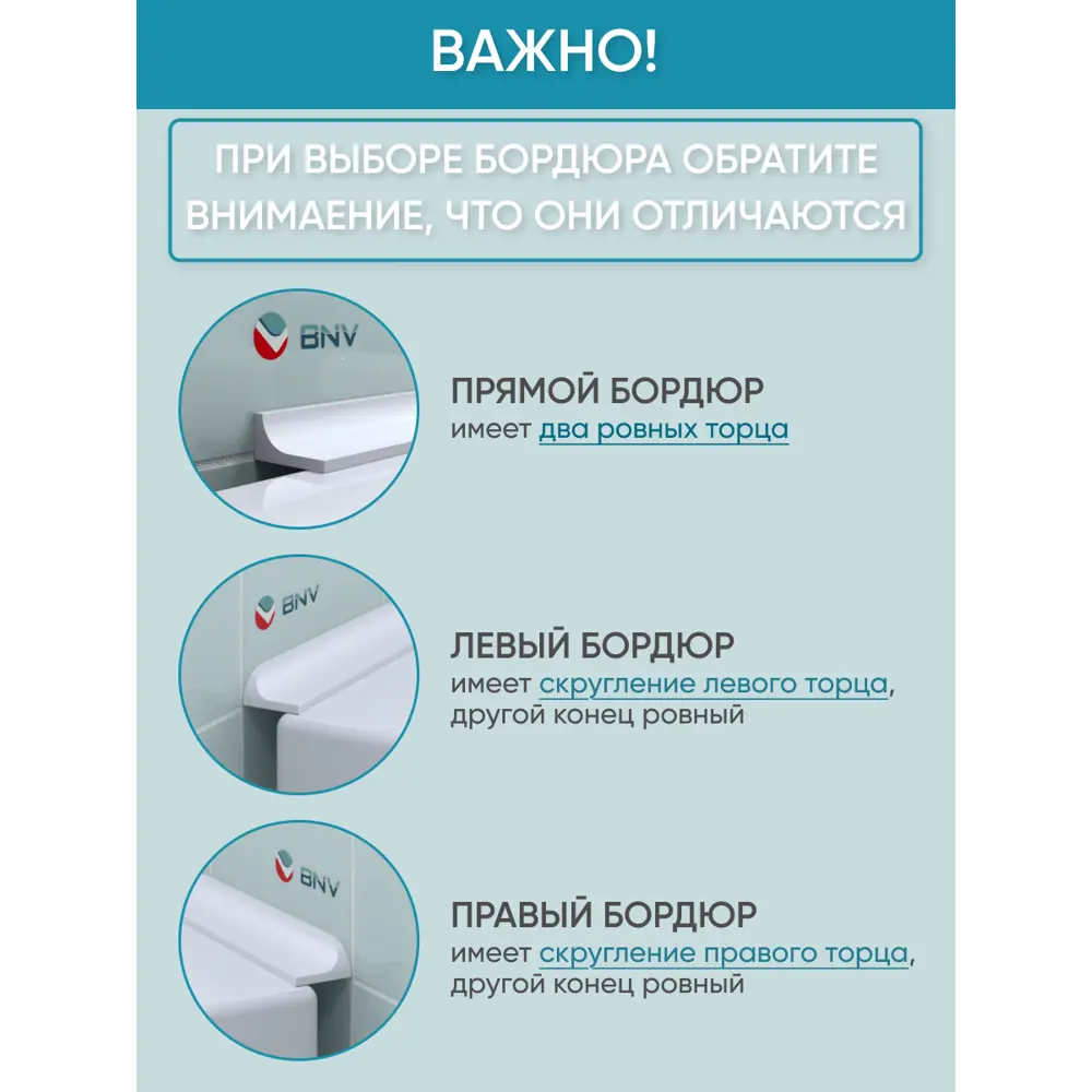Фото 4 Комплект акриловых бордюров для ванной BNV ГЛ24 3шт цвет белый глянцевая поверхность Фото 4 Комплект акриловых бордюров для ванной BNV ГЛ24 3шт цвет белый глянцевая поверхность
