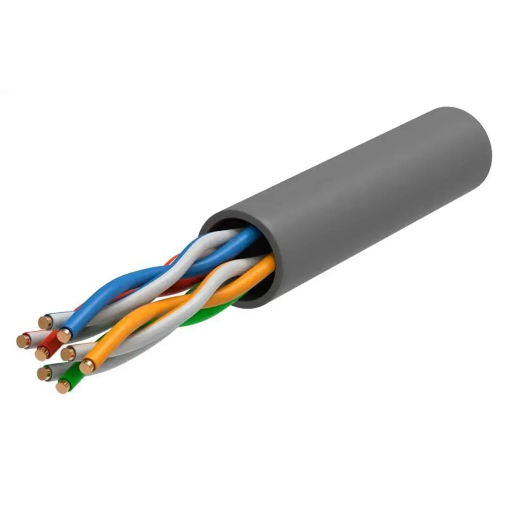 Фото Кабель витая пара ITK U/UTP cat 5e 4x2x24 AWG LSZH цвет серый