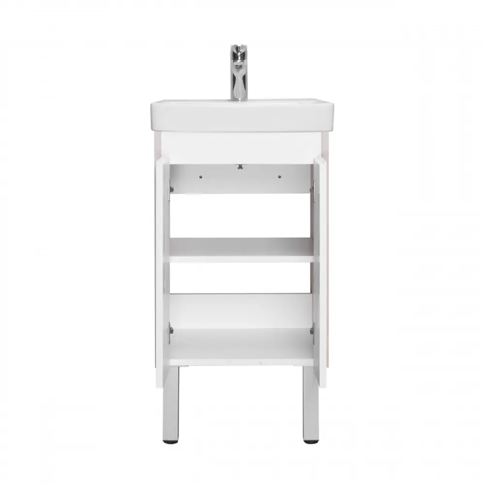 Фото 2 Тумба под раковину подвесная Aquaton 1A2787K0SDB20 43.2см цвет белый, с раковиной Фото 2 Тумба под раковину подвесная Aquaton 1A2787K0SDB20 43.2см цвет белый, с раковиной