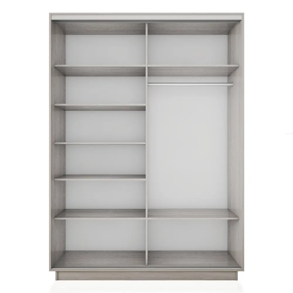 Фото 2 Шкаф-купе Мебельная компания е1 220x160x60 см 7 полки ЛДСП цвет ясень шимо светлый Фото 2 Шкаф-купе Мебельная компания е1 220x160x60 см 7 полки ЛДСП цвет ясень шимо светлый