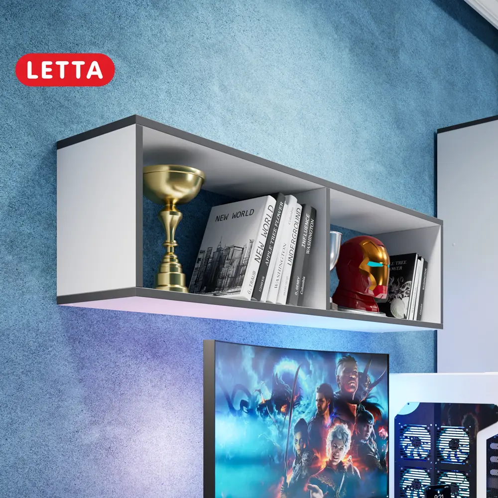 Фото 2 Полка Letta 110x20 см ЛДСП цвет белый Фото 2 Полка Letta 110x20 см ЛДСП цвет белый