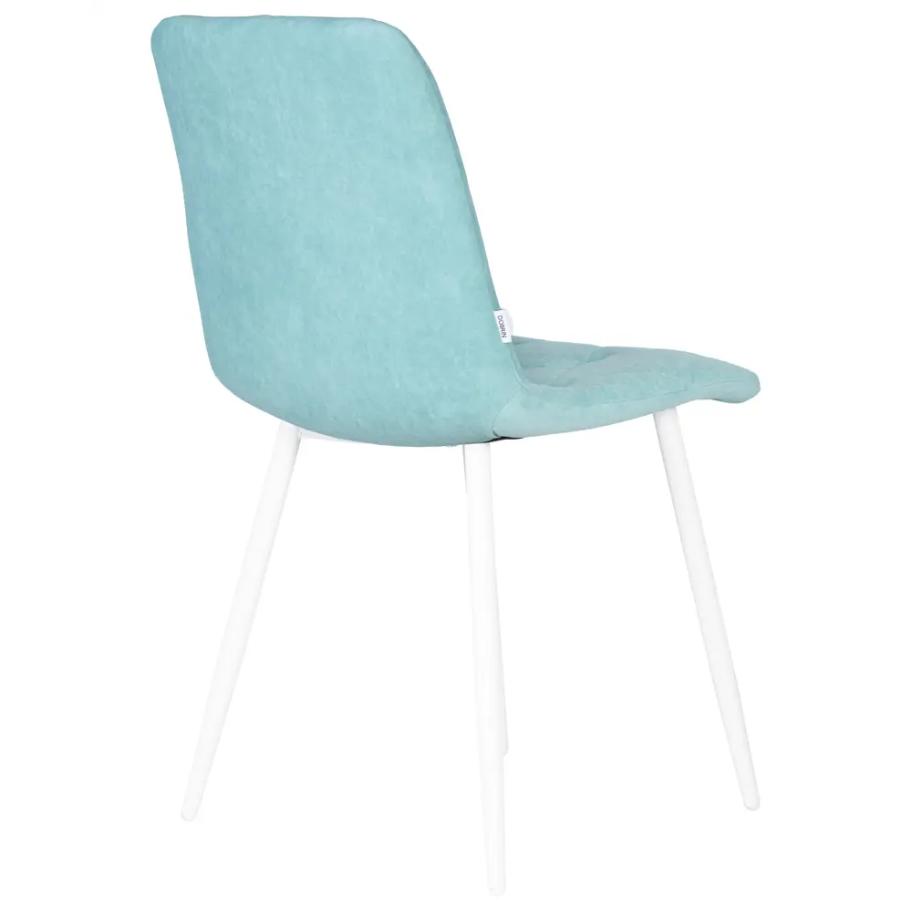 Фото 3 Кухонный стул Dobrin Chilly rombo a006 46x46x55 см велюр цвет светло-голубой/белый Фото 3 Кухонный стул Dobrin Chilly rombo a006 46x46x55 см велюр цвет светло-голубой/белый