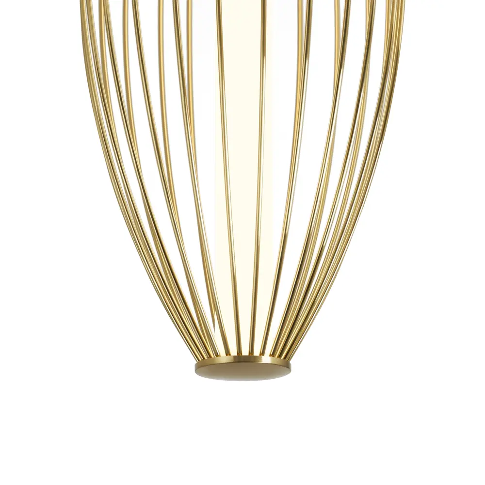 Фото 2 Светильник подвесной светодиодный Freya Sabi Fr6131pl-l24bs 10 м² теплый белый (желтый) свет цвет латунь Фото 2 Светильник подвесной светодиодный Freya Sabi Fr6131pl-l24bs 10 м² теплый белый (желтый) свет цвет латунь
