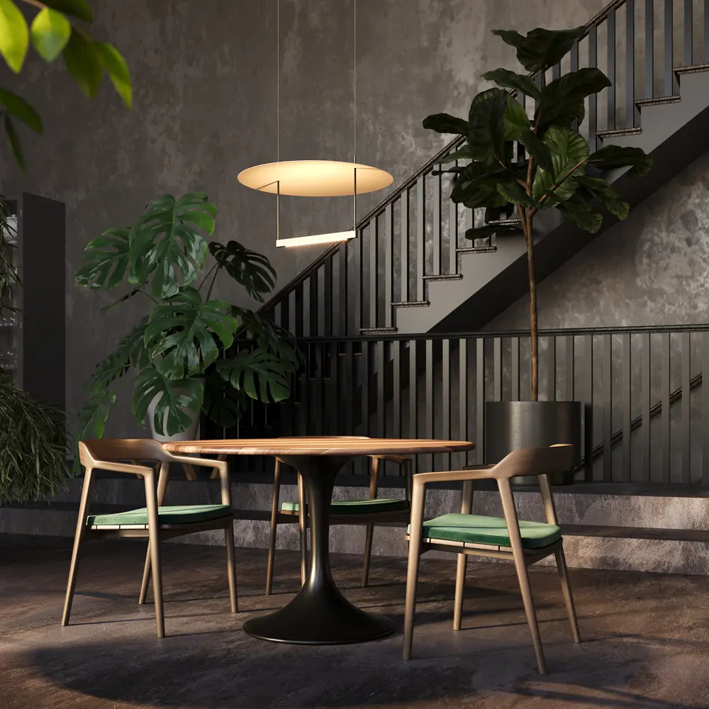 Фото 3 Светильник подвесной светодиодный Maytoni Ambience Mod280pl-l30b3k1 15 м² теплый белый (желтый) свет цвет черный Фото 3 Светильник подвесной светодиодный Maytoni Ambience Mod280pl-l30b3k1 15 м² теплый белый (желтый) свет цвет черный