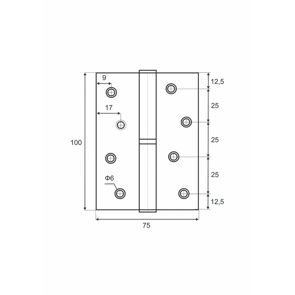 Фото 4 Петля съёмная Vettore 100×75×2.5 мм 1BB MBP-L левая цвет черный матовый Фото 4 Петля съёмная Vettore 100×75×2.5 мм 1BB MBP-L левая цвет черный матовый