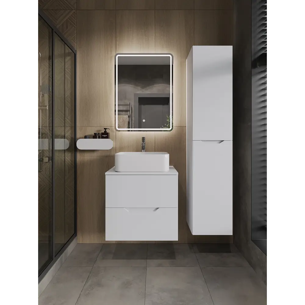 Фото 3 Тумба с раковиной Topline FLIPTUS60W-2460W подвесная 60 см цвет белый Фото 3 Тумба с раковиной Topline FLIPTUS60W-2460W подвесная 60 см цвет белый