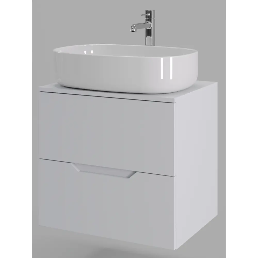 Фото 5 Тумба с раковиной Topline FLIPTUS60W-4600W подвесная 60 см цвет белый Фото 5 Тумба с раковиной Topline FLIPTUS60W-4600W подвесная 60 см цвет белый