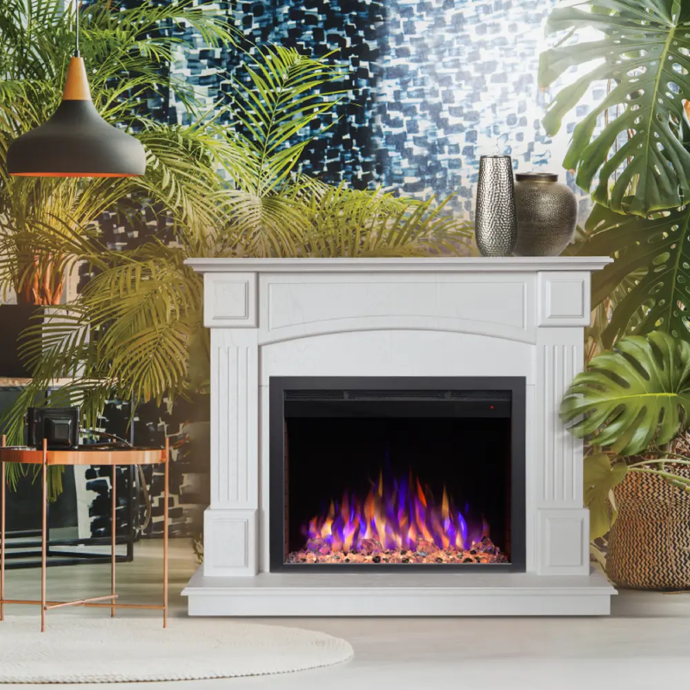 Фото 4 Каминокомплект Realflame Carolina WT-F515 с очагом Saphir-S 25.5 750Вт бьянко Фото 4 Каминокомплект Realflame Carolina WT-F515 с очагом Saphir-S 25.5 750Вт бьянко
