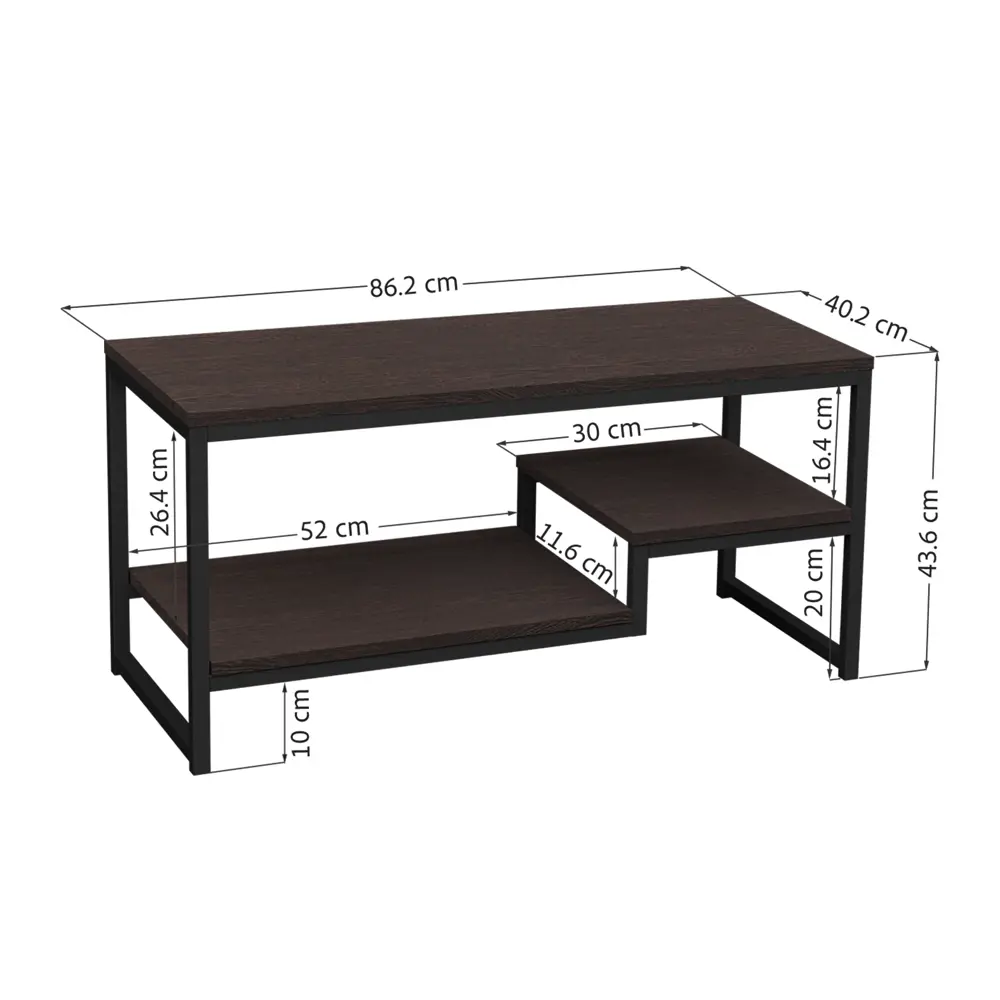 Фото 2 Стол прямоугольный Grostat home Ego_ven 86.2x40.2x43.5 см коричневый Фото 2 Стол прямоугольный Grostat home Ego_ven 86.2x40.2x43.5 см коричневый