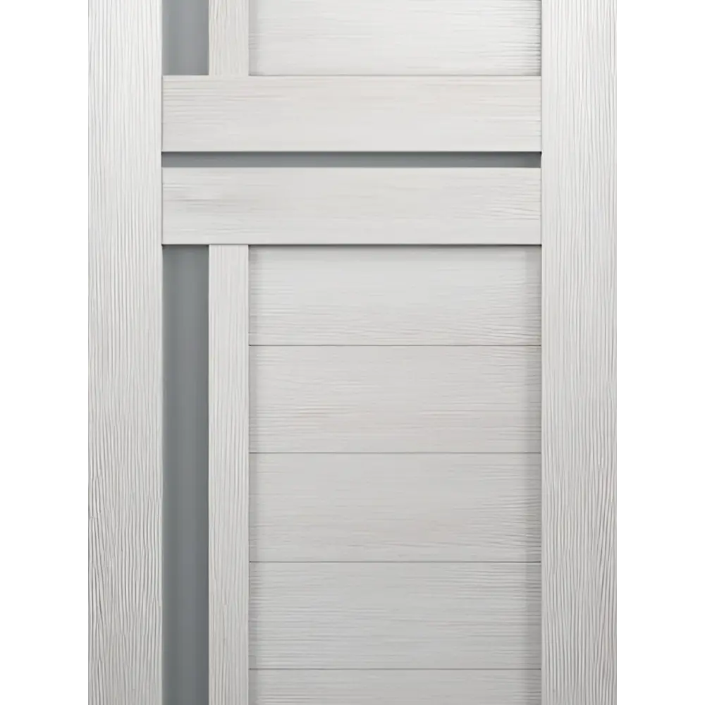 Фото 4 Комплект межкомнатной двери Velldoris Duplex 3 остеклённая 200x80см ПВХ цвет дуб белый Фото 4 Комплект межкомнатной двери Velldoris Duplex 3 остеклённая 200x80см ПВХ цвет дуб белый