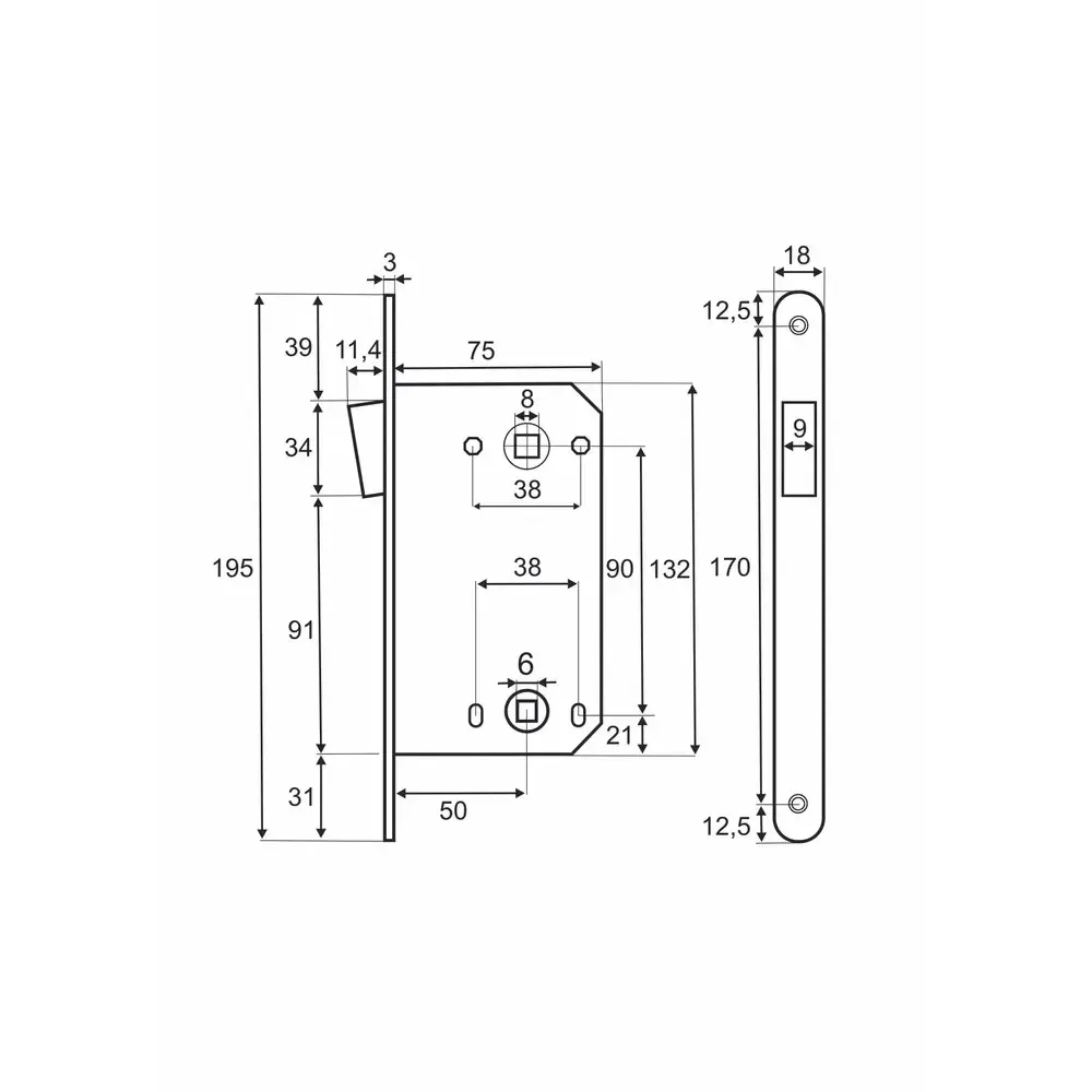 Фото 6 Ручка дверная Vettore R06.081 MBP в комплекте с межкомнатным механизмом WC 530 B-S Magnet MBP цвет черный матовый Фото 6 Ручка дверная Vettore R06.081 MBP в комплекте с межкомнатным механизмом WC 530 B-S Magnet MBP цвет черный матовый