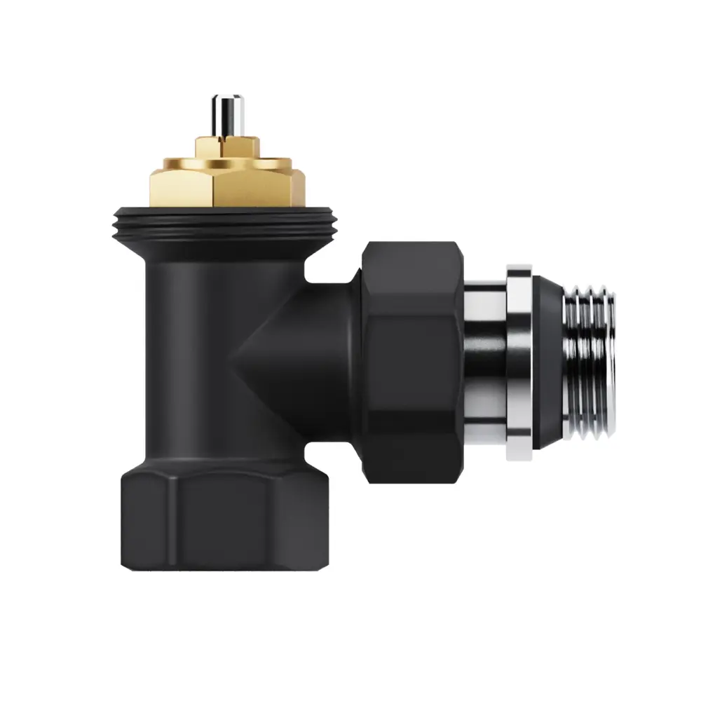 Фото 5 Термостатический комплект для радиатора угловой Royal Thermo 1/2" латунь цвет черный Фото 5 Термостатический комплект для радиатора угловой Royal Thermo 1/2" латунь цвет черный
