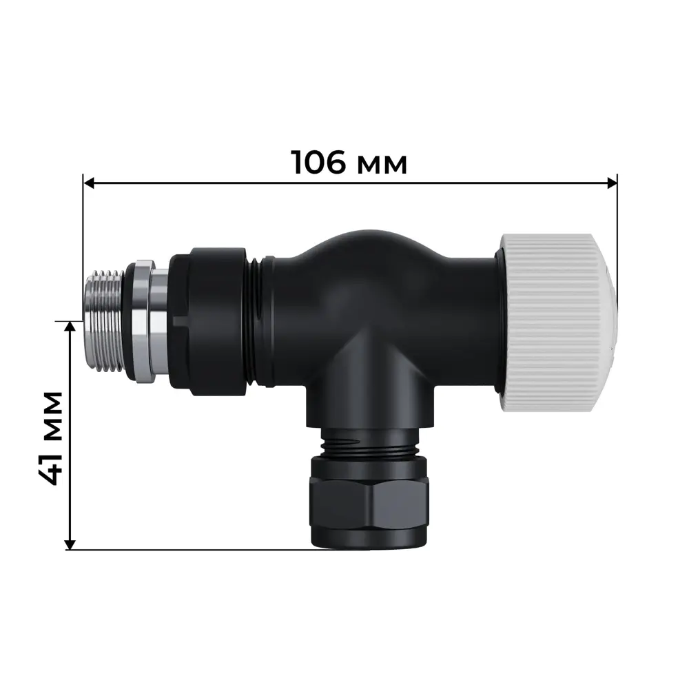 Фото 4 Термостатический комплект для радиатора осевой Royal Thermo Design Pro 1/2" латунь цвет черный Фото 4 Термостатический комплект для радиатора осевой Royal Thermo Design Pro 1/2" латунь цвет черный