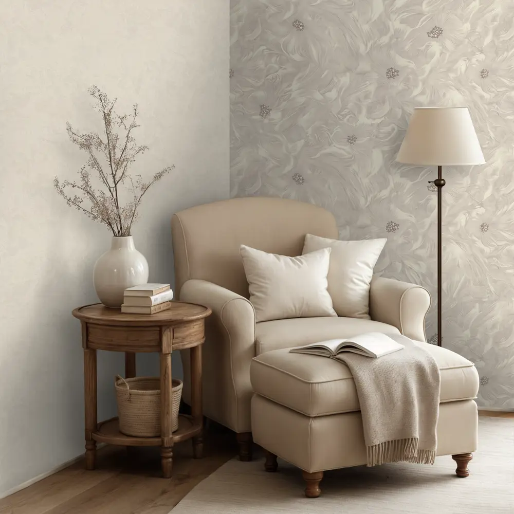 Фото 5 Обои флизелиновые Euro Decor Mia бежевые 1.06 м ED7304-01 Фото 5 Обои флизелиновые Euro Decor Mia бежевые 1.06 м ED7304-01