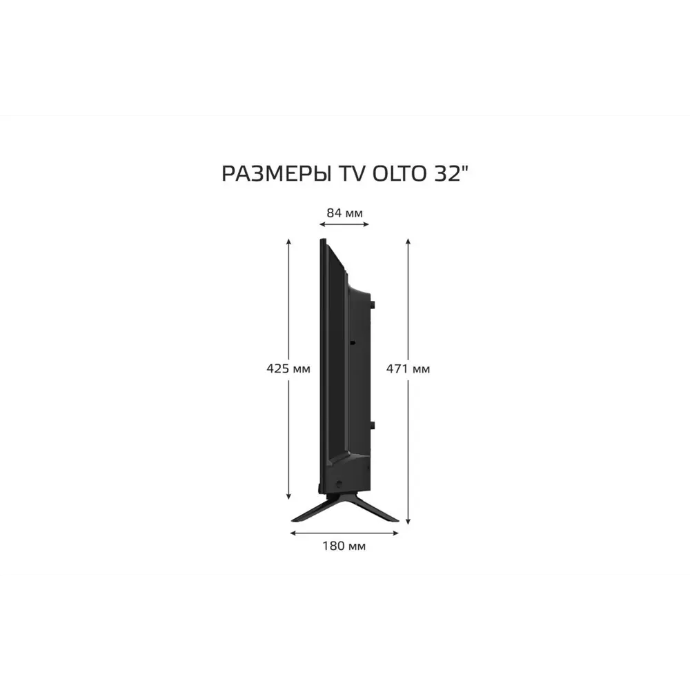 Фото 4 Телевизор Olto 3220R 32" 81 см цвет черный Фото 4 Телевизор Olto 3220R 32" 81 см цвет черный