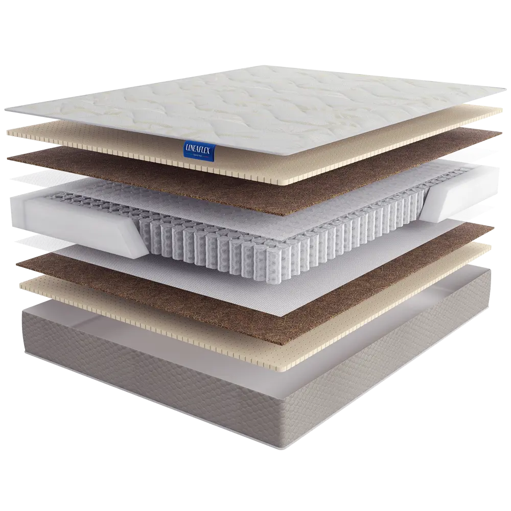 Фото Матрас Lineaflex Lutiana 120x200x22 см независимый пружинный блок, полутороспальный Фото Матрас Lineaflex Lutiana 120x200x22 см независимый пружинный блок, полутороспальный