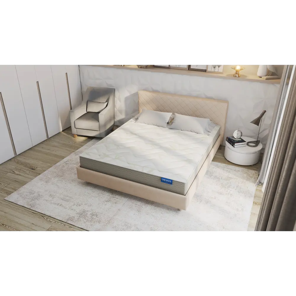 Фото 3 Матрас Lineaflex Lutiana 120x200x22 см независимый пружинный блок, полутороспальный Фото 3 Матрас Lineaflex Lutiana 120x200x22 см независимый пружинный блок, полутороспальный