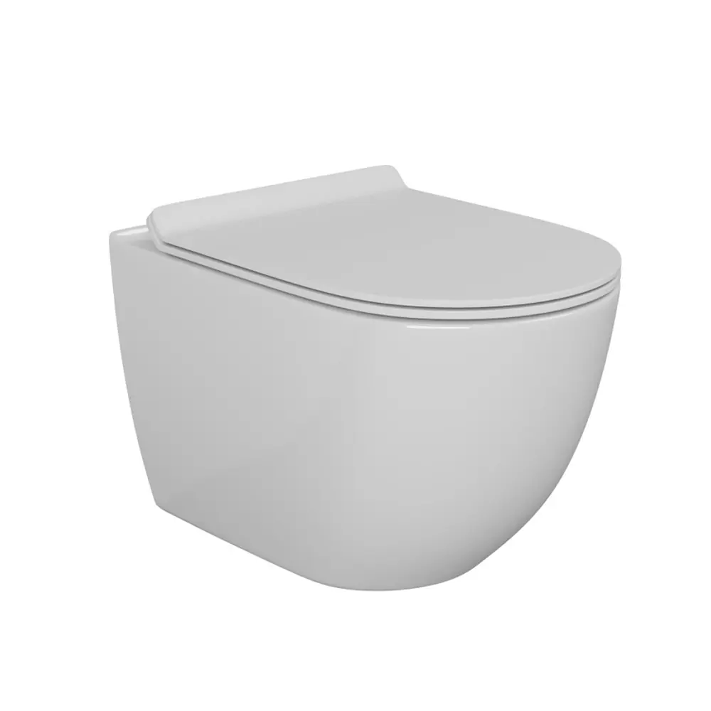 Фото 10 Комплект Bauedge Stil1 6 в 1: рамная инсталляция Neo 45, унитаз подвесной безободковый торнадо Bau Hurricane, сиденье дюропласт микролифт