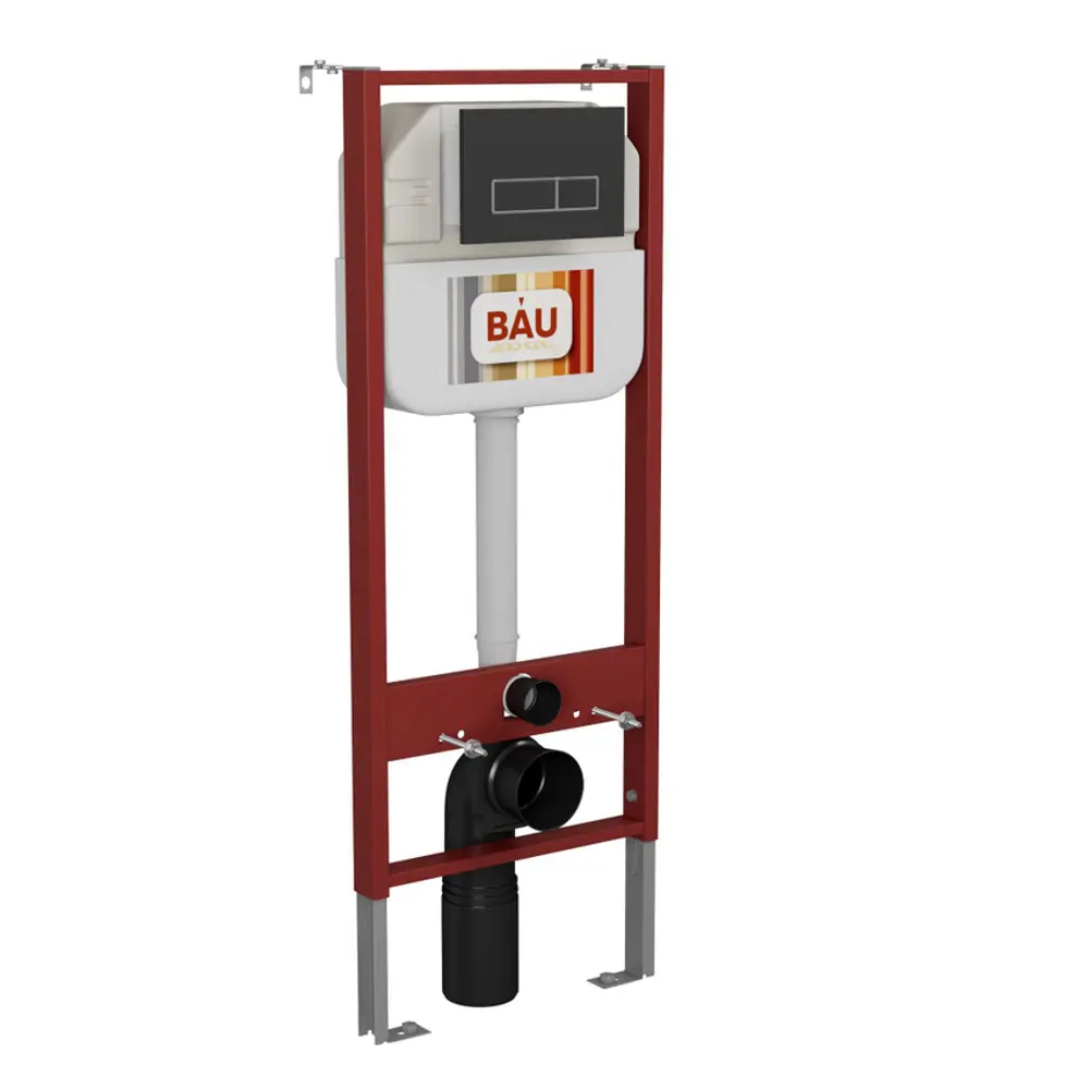 Фото Комплект Bauedge Pulse3 6 в 1: рамная инсталляция Neo 45, унитаз подвесной безободковый торнадо сиденье дюропласт микролифт, клавиша смыва черная Фото Комплект Bauedge Pulse3 6 в 1: рамная инсталляция Neo 45, унитаз подвесной безободковый торнадо сиденье дюропласт микролифт, клавиша смыва черная