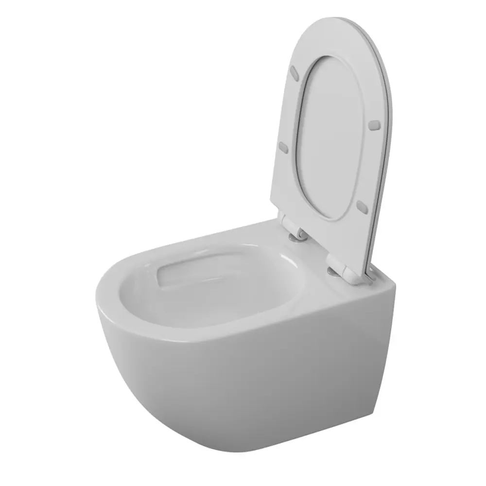 Фото 9 Комплект Bauedge Pulse4 6 в 1: рамная инсталляция Neo 45, унитаз подвесной безободковый торнадо сиденье дюропласт микролифт, клавиша смыва хром