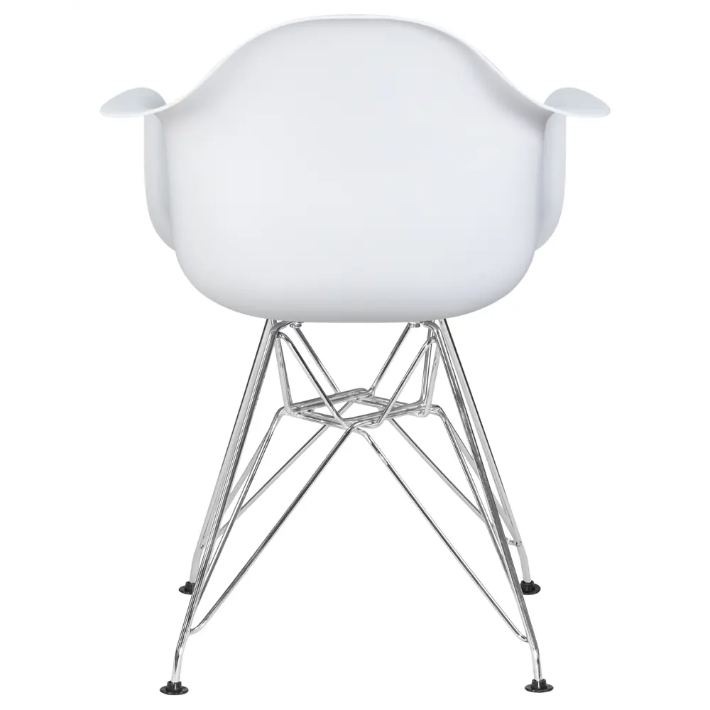 Фото 5 Кухонный стул Dobrin Daw chrome lmzl-pp620b 62x62x64.5 см пластик цвет белый