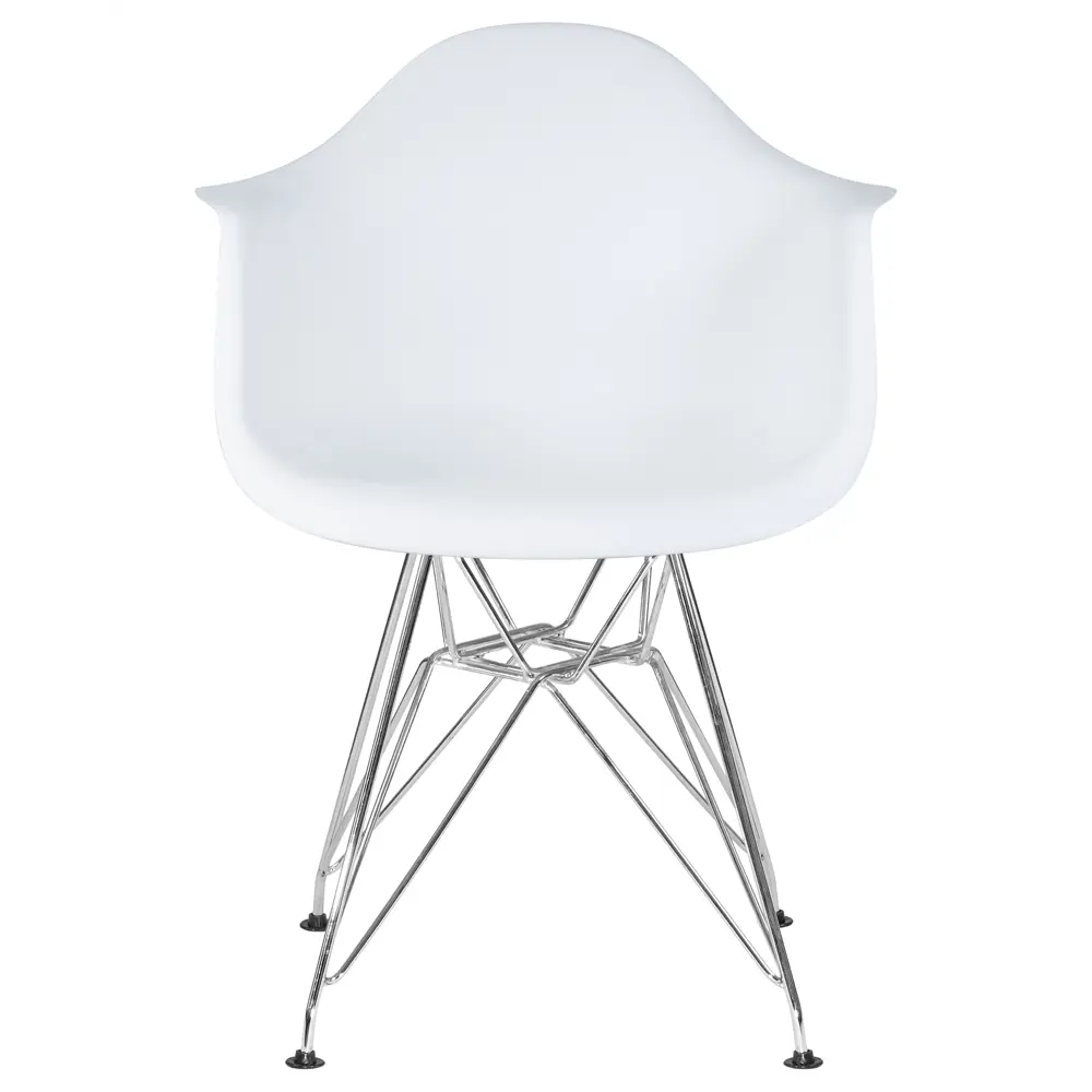 Фото 6 Кухонный стул Dobrin Daw chrome lmzl-pp620b 62x62x64.5 см пластик цвет белый