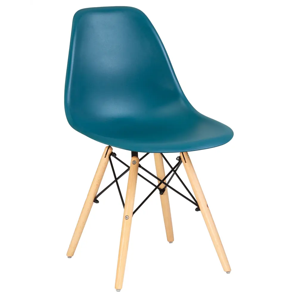 Фото 2 Кухонный стул Dobrin DSW LMZL 46x46x53 см полипропилен цвет бирюзовый Фото 2 Кухонный стул Dobrin DSW LMZL 46x46x53 см полипропилен цвет бирюзовый