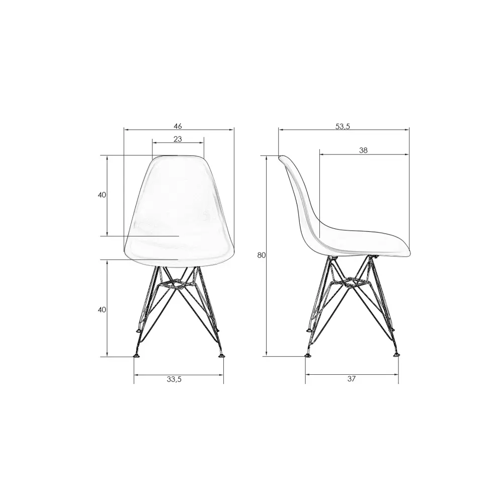 Фото 8 Кухонный стул Dobrin DSR LMZL 46x46x53.5 см полипропилен цвет персиковый ножки золото Фото 8 Кухонный стул Dobrin DSR LMZL 46x46x53.5 см полипропилен цвет персиковый ножки золото