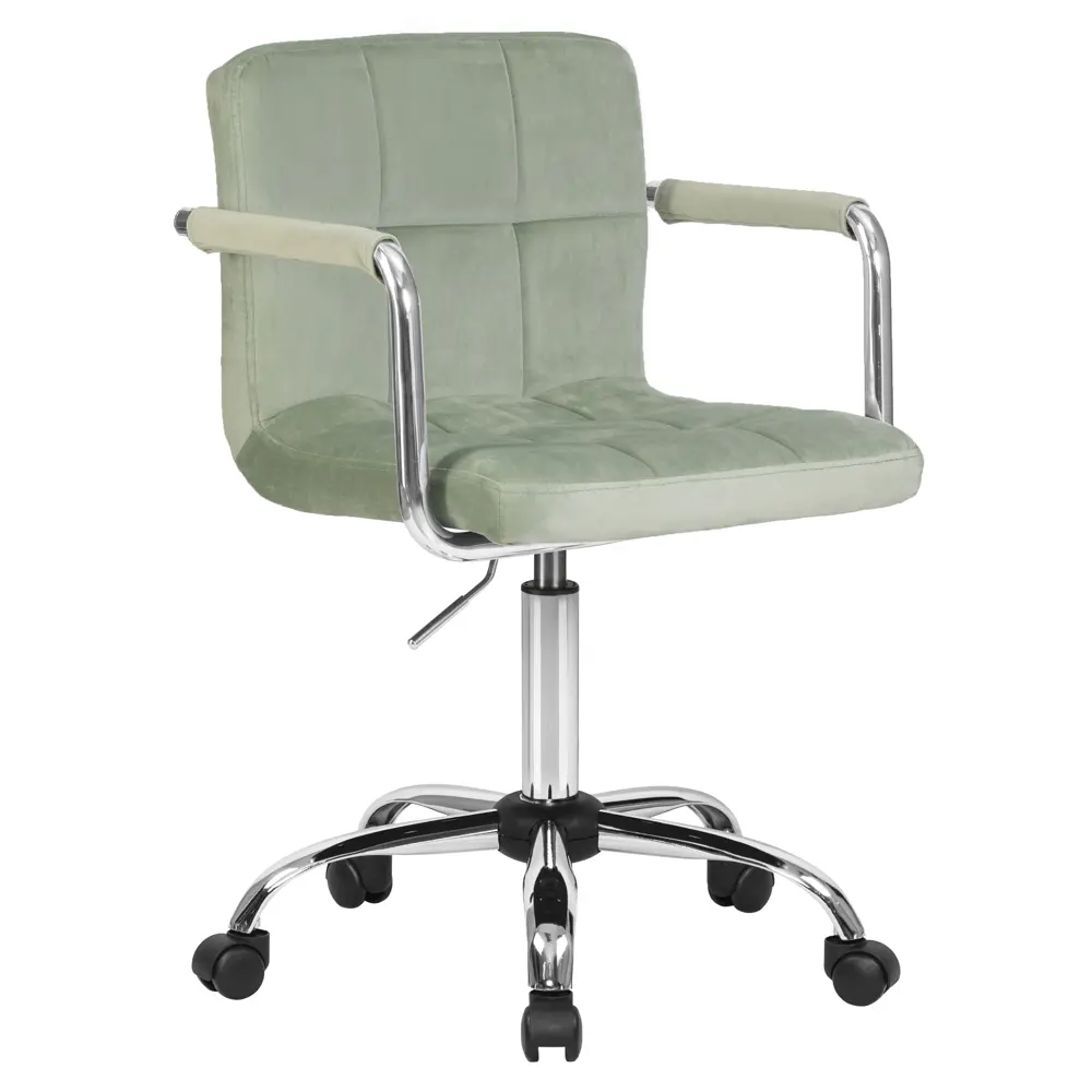 Фото Офисное кресло Dobrin Terry велюр цвет мятный Фото Офисное кресло Dobrin Terry велюр цвет мятный