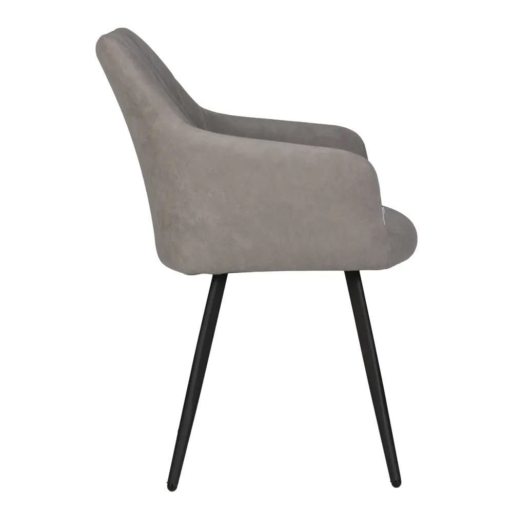 Фото 3 Кухонный стул Dobrin Roby DRF 54x54x59 см текстиль цвет дымчатый