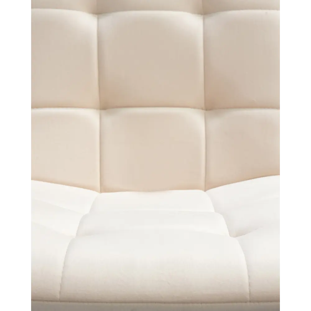 Фото 2 Кухонный стул Dobrin Chilly DRF 46x46x55 см велюр цвет кремовый Фото 2 Кухонный стул Dobrin Chilly DRF 46x46x55 см велюр цвет кремовый