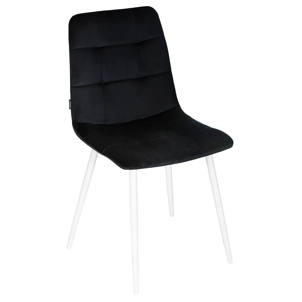 Фото 9 Кухонный стул Dobrin Chilly DRF 46x46x55 см велюр цвет черный Фото 9 Кухонный стул Dobrin Chilly DRF 46x46x55 см велюр цвет черный