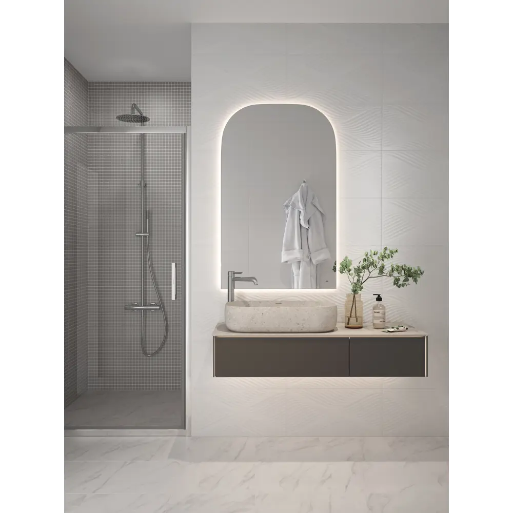 Фото 3 Настенная плитка Kerama Marazzi Полюс 3D 29.6x59.5 см 1.8 м² матовая цвет белый Фото 3 Настенная плитка Kerama Marazzi Полюс 3D 29.6x59.5 см 1.8 м² матовая цвет белый